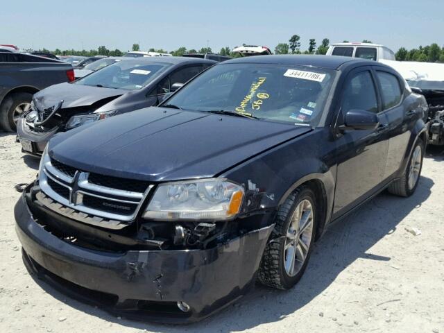 1B3BD1FG6BN573905 - 2011 DODGE AVENGER MA BLUE photo 2