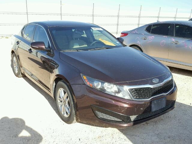 KNAGM4A79B5133137 - 2011 KIA OPTIMA MAROON photo 1