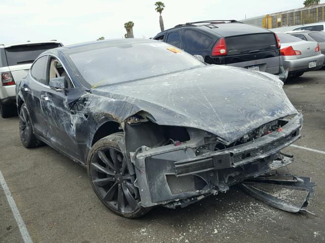 5YJSA1CP0DFP26419 - 2013 TESLA MODEL S BLUE photo 1