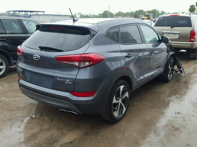 KM8J3CA29GU087084 - 2016 HYUNDAI TUCSON LIM GRAY photo 4