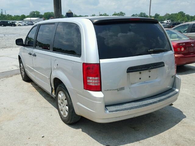 2A8HR44H38R652900 - 2008 CHRYSLER TOWN & COU SILVER photo 3