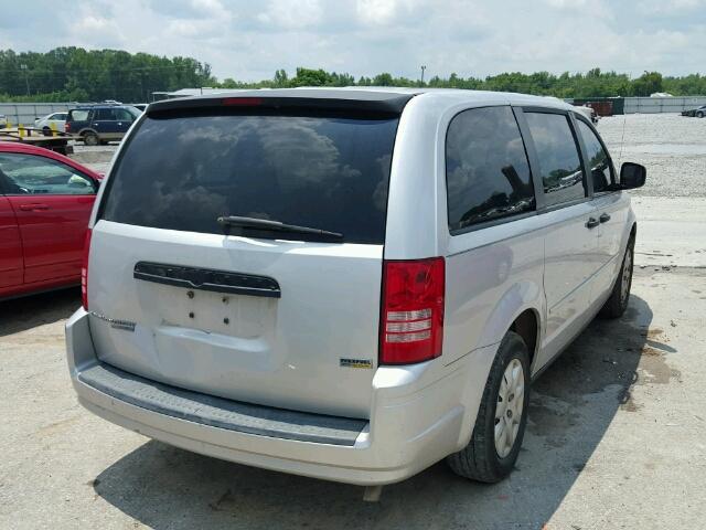 2A8HR44H38R652900 - 2008 CHRYSLER TOWN & COU SILVER photo 4