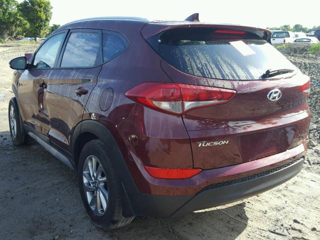 KM8J33A49JU602206 - 2018 HYUNDAI TUCSON LIM RED photo 3