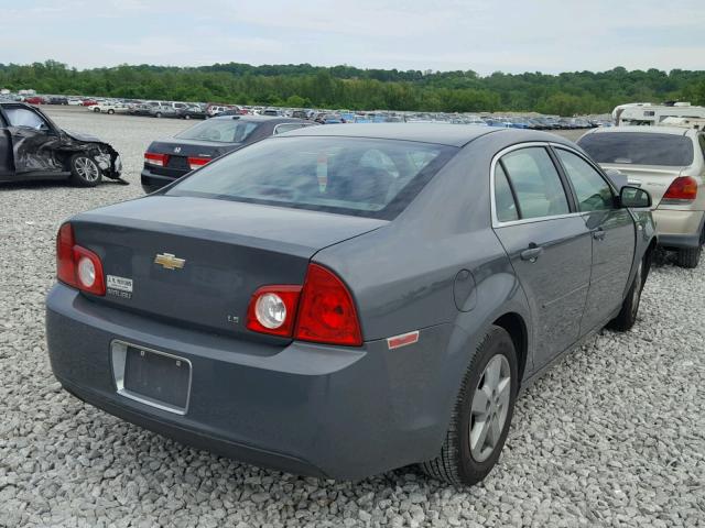 1G1ZG57B28F190506 - 2008 CHEVROLET MALIBU LS 灰色 照片 4