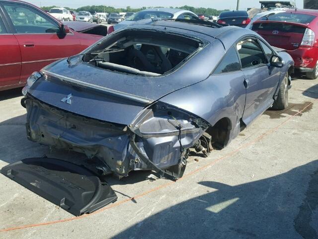 4A3AK34T77E020390 - 2007 MITSUBISHI ECLIPSE GT SILVER photo 4