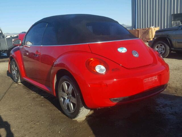 3VWRG31Y86M318217 - 2006 VOLKSWAGEN NEW BEETLE წითელი ფოტო 3