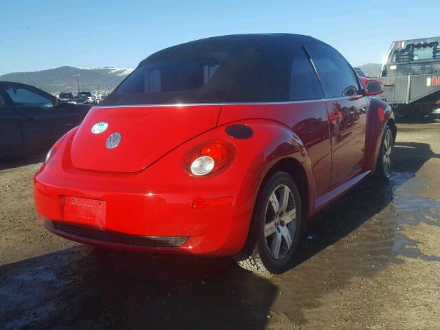3VWRG31Y86M318217 - 2006 VOLKSWAGEN NEW BEETLE წითელი ფოტო 4
