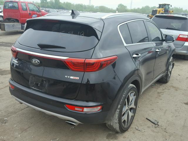 KNDPR3A69H7061407 - 2017 KIA SPORTAGE S BLACK photo 4