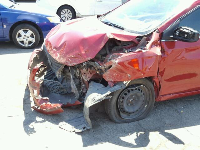 3N1AB7AP5EY330171 - 2014 NISSAN SENTRA S RED photo 9