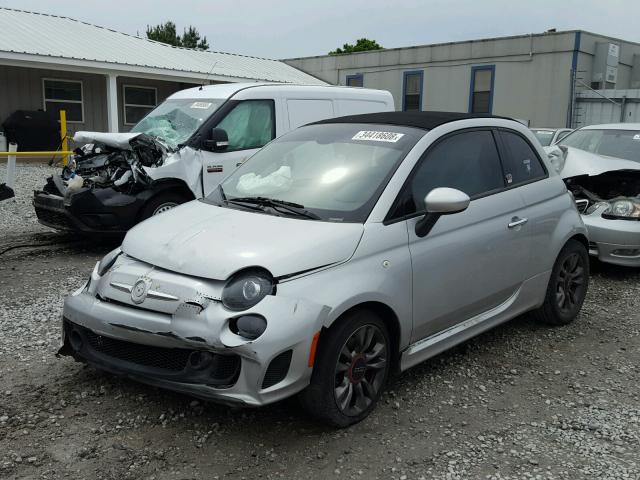 3C3CFFJHXET188642 - 2014 FIAT 500 ABARTH GRAY photo 2