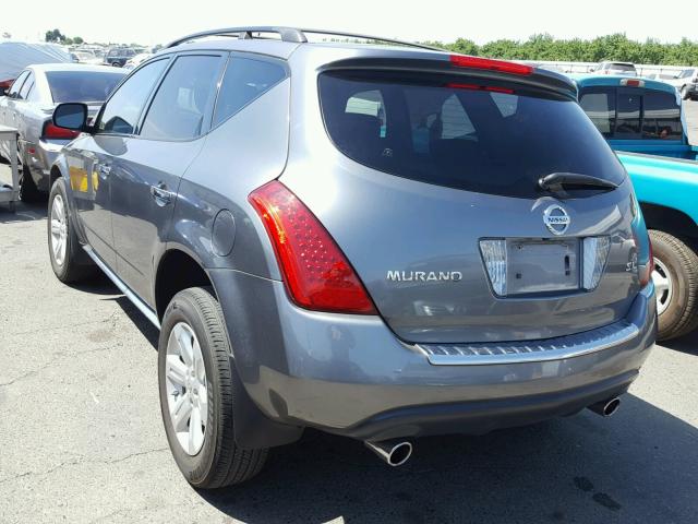 JN8AZ08T27W530345 - 2007 NISSAN MURANO SL CHARCOAL photo 3