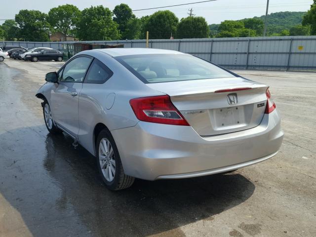 2HGFG3B03CH547768 - 2012 HONDA CIVIC EXL SILVER photo 3