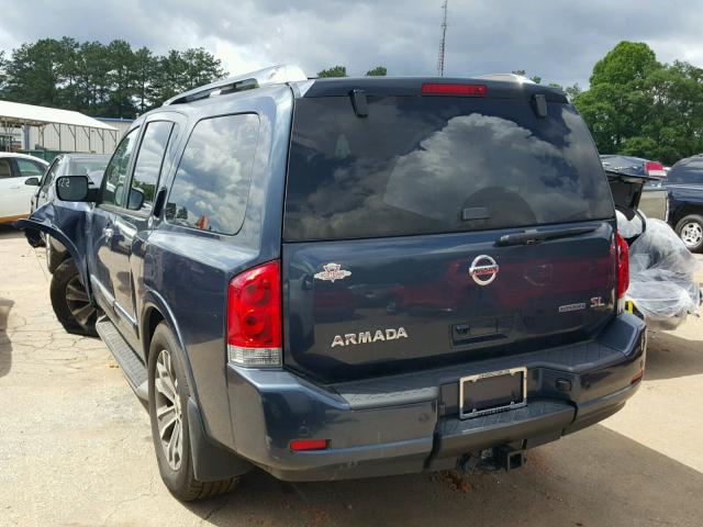 5N1BA0ND6FN616455 - 2015 NISSAN ARMADA SV BLUE photo 3