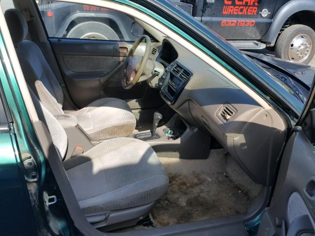 2HGEJ6617XH536084 - 1999 HONDA CIVIC BASE GREEN photo 5