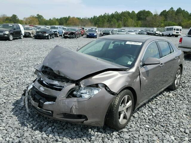 1G1ZC5E17BF183791 - 2011 CHEVROLET MALIBU 1LT BROWN photo 2