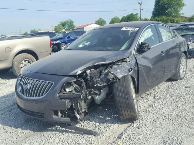 W04GN5EC4B1050553 - 2011 BUICK REGAL CXL GRAY photo 2