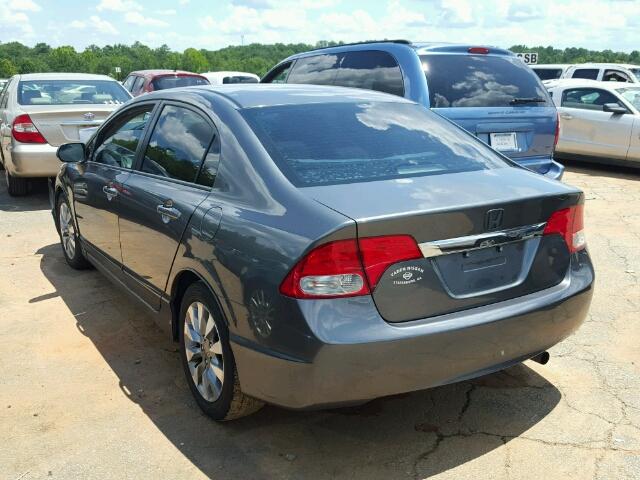 19XFA1F99AE064078 - 2010 HONDA CIVIC EXL GRAY photo 3