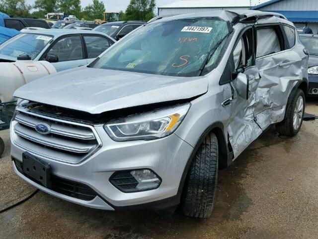 1FMCU0J9XHUD05455 - 2017 FORD ESCAPE TIT SILVER photo 2