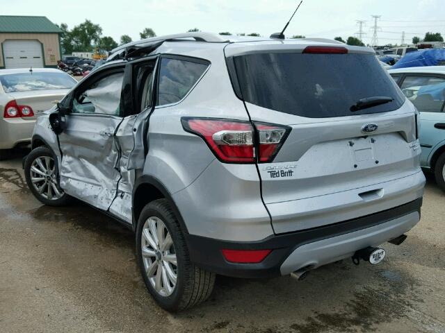 1FMCU0J9XHUD05455 - 2017 FORD ESCAPE TIT SILVER photo 3