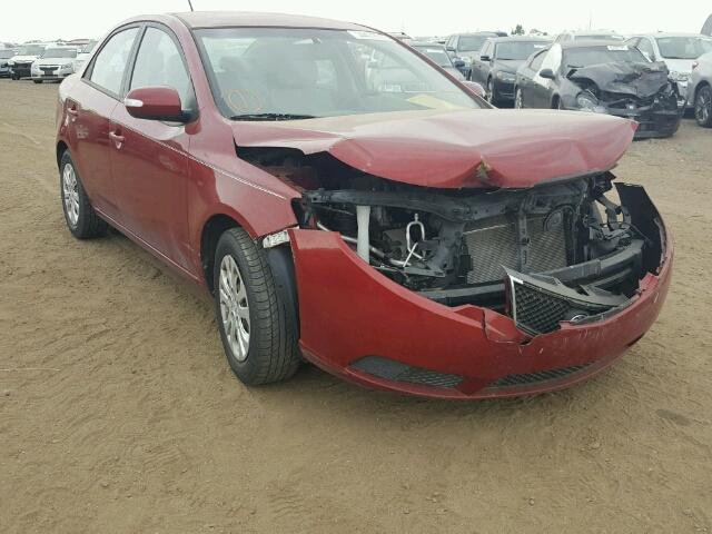 KNAFU4A29A5073147 - 2010 KIA FORTE EX RED photo 1