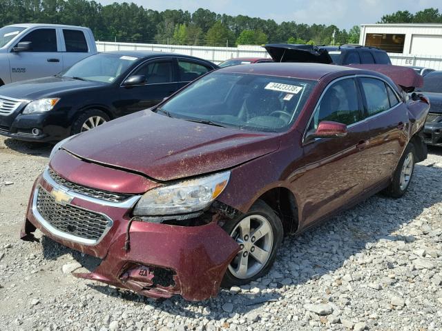 1G11C5SL1FF354107 - 2015 CHEVROLET MALIBU 1LT MAROON photo 2