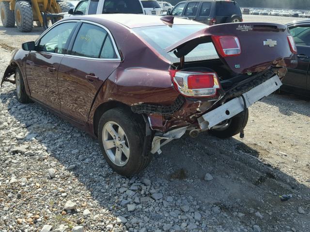 1G11C5SL1FF354107 - 2015 CHEVROLET MALIBU 1LT MAROON photo 3