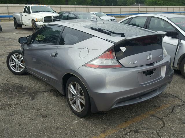 JHMZF1D60BS005702 - 2011 HONDA CR-Z EX SILVER photo 3