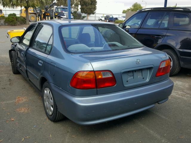 2HGEJ661XYH535108 - 2000 HONDA CIVIC BASE BLUE photo 3