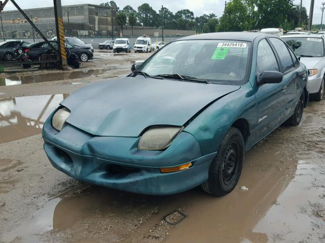 1G2JB524XX7534902 - 1999 PONTIAC SUNFIRE SE GREEN photo 2