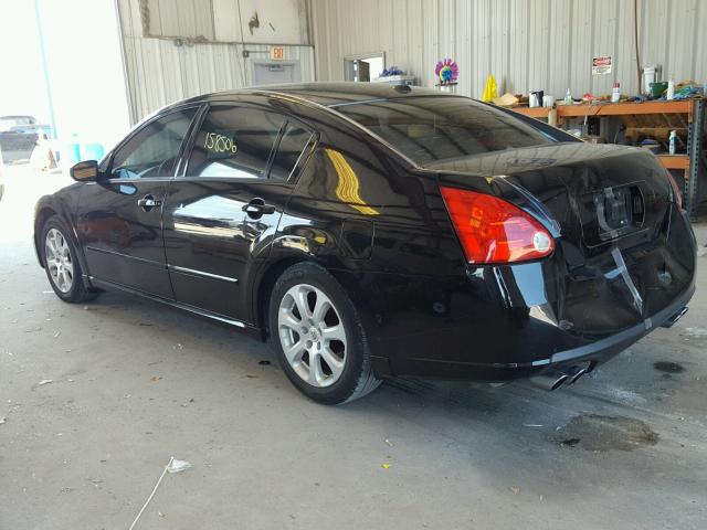 1N4BA41E98C812341 - 2008 NISSAN MAXIMA SE BLACK photo 3