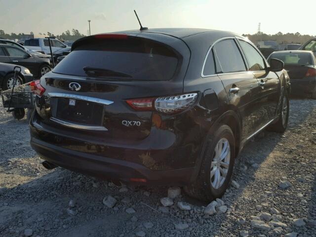 JN8CS1MU9FM381539 - 2015 INFINITI QX70 BLACK photo 4