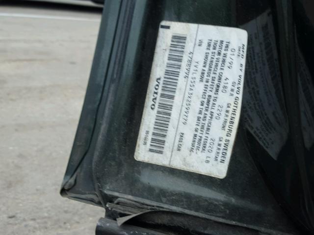 YV1LS55A3X2599779 - 1999 VOLVO S70 GREEN photo 10