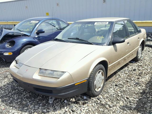 1G8ZH5289SZ331121 - 1995 SATURN SL1 GOLD photo 2