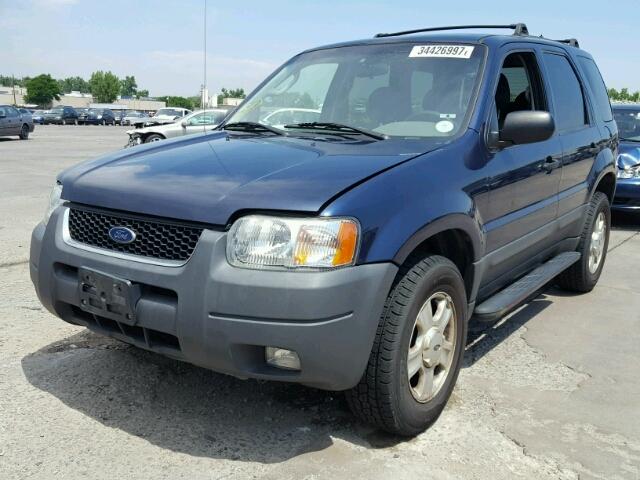 1FMYU93153KA51787 - 2003 FORD ESCAPE XLT BLUE photo 2