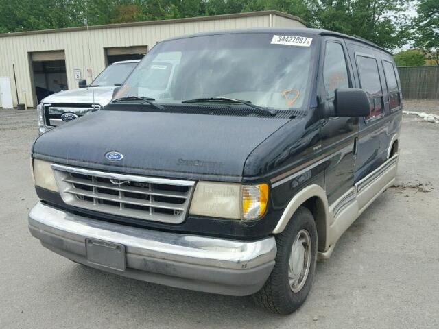 1FDEE14H5SHA39700 - 1995 FORD ECONOLINE BLACK photo 2