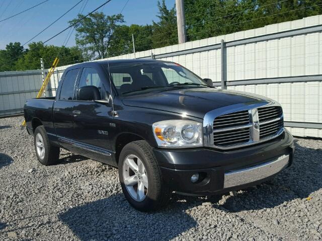 1D7HA18298J110245 - 2008 DODGE RAM 1500 BLACK photo 1