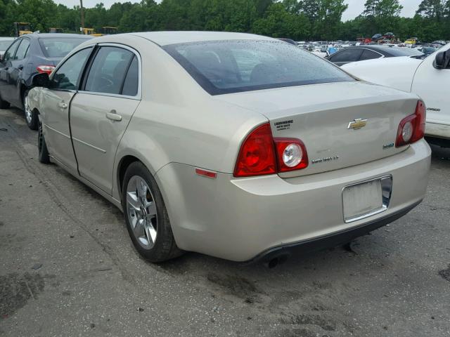 1G1ZC5E00AF296116 - 2010 CHEVROLET MALIBU 1LT BEIGE photo 3