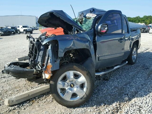 2GCEC13J381178606 - 2008 CHEVROLET SILVERADO BLUE photo 2