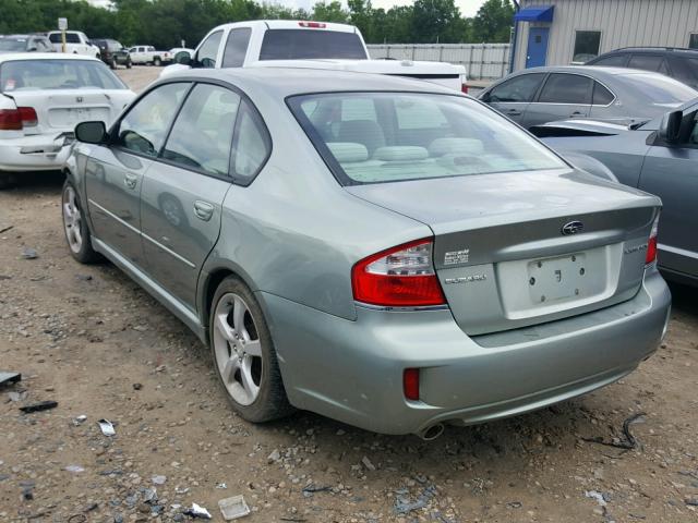 4S3BL616597225766 - 2009 SUBARU LEGACY 2.5 GREEN photo 3