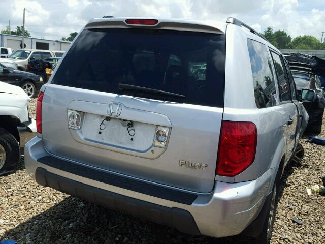 2HKYF18494H559490 - 2004 HONDA PILOT EX SILVER photo 4