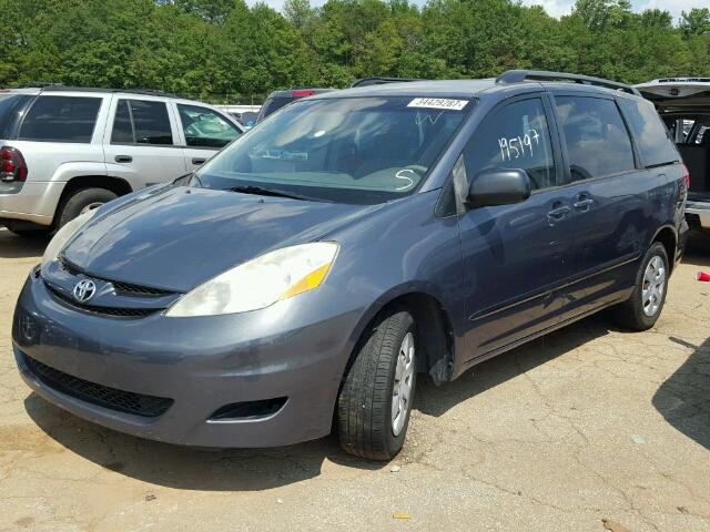 5TDZK23C67S014253 - 2007 TOYOTA SIENNA CE BLUE photo 2