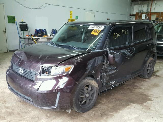 JTLKE50E391093868 - 2009 TOYOTA SCION XB წითელი ფოტო 2