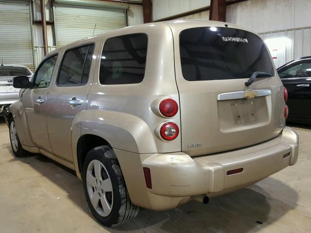 3GNDA13D67S564278 - 2007 CHEVROLET HHR LS GOLD photo 3
