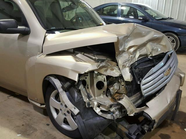 3GNDA13D67S564278 - 2007 CHEVROLET HHR LS GOLD photo 9