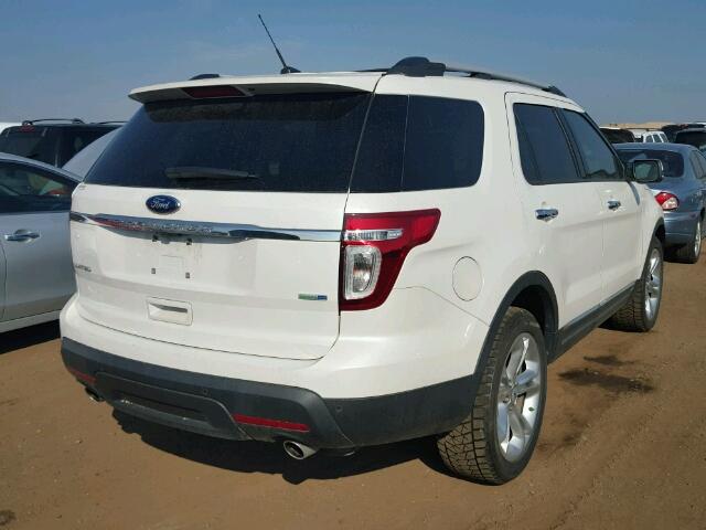 1FM5K8F80DGC33218 - 2013 FORD EXPLORER L WHITE photo 4