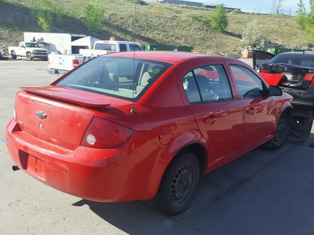 1G1AK52F657506145 - 2005 CHEVROLET COBALT RED photo 4