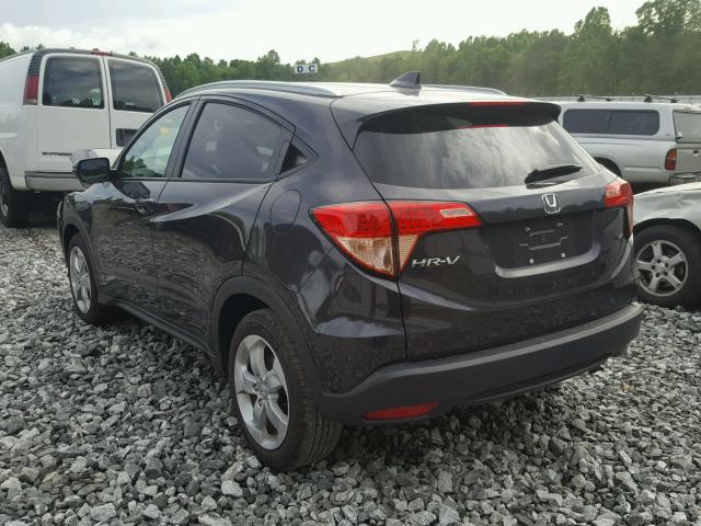 3CZRU5H7XGM740487 - 2016 HONDA HR-V EXL BLACK photo 3