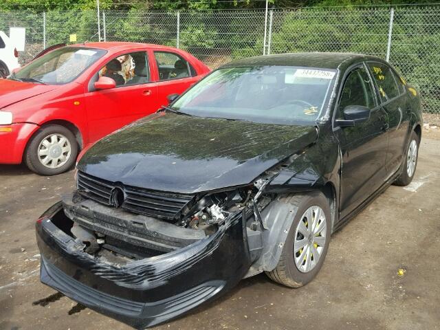3VW2K7AJ6EM440132 - 2014 VOLKSWAGEN JETTA BASE 黑色 照片 2