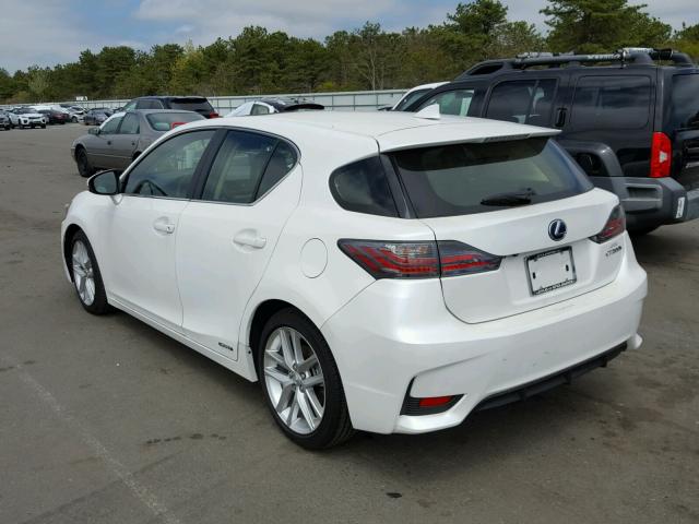 JTHKD5BH5F2250326 - 2015 LEXUS CT 200 WHITE photo 3