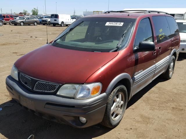 1GMDV13E92D166959 - 2002 PONTIAC MONTANA LU RED photo 2